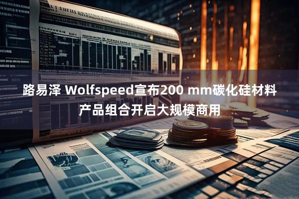 路易泽 Wolfspeed宣布200 mm碳化硅材料产品组合开启大规模商用