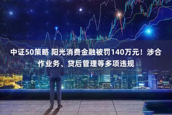 中证50策略 阳光消费金融被罚140万元！涉合作业务、贷后管理等多项违规