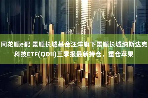 同花顺e配 景顺长城基金汪洋旗下景顺长城纳斯达克科技ETF(QDII)三季报最新持仓，重仓苹果