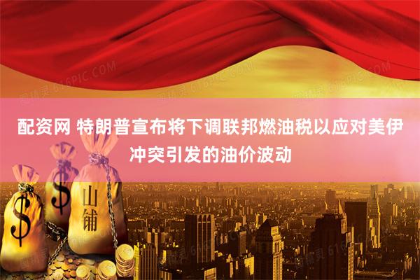 配资网 特朗普宣布将下调联邦燃油税以应对美伊冲突引发的油价波动